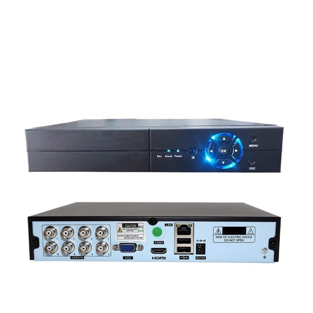 8-Channel 5MP-N DVR with coaxial Audio, P2P Hybrid, 5-in-1 NVR, H.265(EU_8CH)