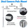 Segmented Structure Tall Security Camera Pole Outdoor, 3 4 5 6 M Outdoor-Rated Surveillance Poles Bracket for Around Schools, Heavy Duty Pole Mount Corner Bracket Kit(2 Sections 6.6ft/2m) view 3