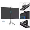 60 Inch Small Portable Projector Screen with Retractable Tripod, 16:9 HD Manual Roll-Up Movie Screen for Home Theater Office view 4