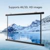 60 Inch Portable Projector Screen Wall-Mounted 84 Inch, 4:3 HD 4K Manual Roll-Up Projection Movie Screen for Home Theater, Office, Party(72 Inch 4:3) view 2
