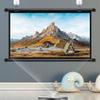 60 Inch Portable Projector Screen Wall-Mounted 84 Inch, 4:3 HD 4K Manual Roll-Up Projection Movie Screen for Home Theater, Office, Party(72 Inch 4:3) view 3