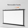 60 Inch Portable Projector Screen Wall-Mounted 84 Inch, 4:3 HD 4K Manual Roll-Up Projection Movie Screen for Home Theater, Office, Party(72 Inch 4:3) view 4