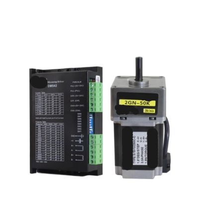 1pcs Computerized Numerical Control Machine Geared Motors 57BYG250C-C 57 Gearbox with 1.8N.M Gear Reducer for Stepper Motor 2GN Eccentric Shaft Output 8mm(1.8N with DM542-YS,Ratio 12.5_+Bracket)