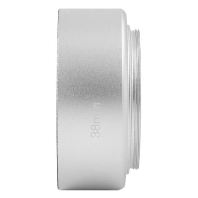 38mm x0.75mm Thread Metal Camera Lens Hood for Schneider for Xenon 50/1.9 Excellent(Silver)