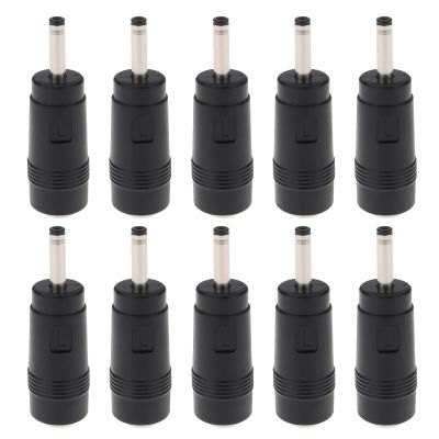 YINETTECH 10pcs 5.5 x 2.1mm Female to 3.0 x 1.1mm Male DC Power Adapter Converter for LED Light Strips Surveillance Equipment
