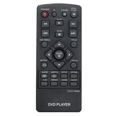 COV31736202 Remote Control for LG DVD Player in Living Rooms or Rooms, Size Approximately About 3 x 2 x 1 in, No Programming or Pairing Needed, Replacement Remote Compatible Models DP132 DP132NU