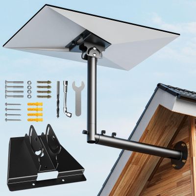 Starlink Gen 3 Mount, Adjustable Length Starlink Gen 3 Mounting Bracket, 180 Adjustable Direction Mounting Kit for Starlink Gen 3 Internet Kit Satellite