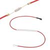 MECCANIXITY Universal Rice Cooker Temperature Fuse, 152C 10A 250V Metal Thermal Fuse with Terminal and Ring Terminal Fiberglass Sleeving for Electric Pressure Cooker Repair Part view 1