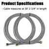 Prefer Warehouse 2PCS Equalizer Cable Compatible with Rotary Lift Models SPOA9-100 SPOA9-200 SPOA9-300 SPOA9-400, Replace N33/BH-7500-41 view 2