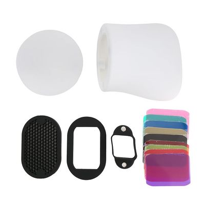 Camera Flashlight Softbox Filter Set, Lightweight Portable Diffuser with Beehive Grid for Speedlight TTL - Durable Material, Easy Installation, Ideal for Macro and Portrait