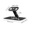 Hjdlhx Projector Stand 1/4inch Screw No Slip Foldable Rotating Base Desktop Wall Ceiling Mount Projector Holder for Home Theater, Black view 2