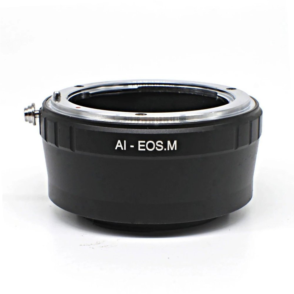 Ai-EOSM Adapter Ring for Nikon F Mount AI D Lens for Canon EF-M EOS M M2 M3 M5 M6 M10 M100 M50 Camera Excellent