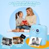 GKTZ Kids Camera Instant Print - 2.4" Eye-Care Digital Video Camera for Toddlers & Kids Ages 3-12, with 3 Rolls Paper & 32GB SD Card, 1080P, 18 Frames, Birthday for Girls view 2