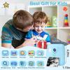 GKTZ Kids Camera Instant Print - 2.4" Eye-Care Digital Video Camera for Toddlers & Kids Ages 3-12, with 3 Rolls Paper & 32GB SD Card, 1080P, 18 Frames, Birthday for Girls view 3