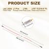 MECCANIXITY Universal Rice Cooker Temperature Fuse, 157C 10A 250V Metal Thermal Fuse with Both End Terminal Fiberglass Sleeving for Electric Pressure Cooker Repair Part view 2