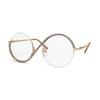 bullabulling Fashion Half round Reading Glass For Women Half-Rim Eyeglass Frame Large lens (AB, 1.75, x) view 1