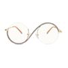 bullabulling Fashion Half round Reading Glass For Women Half-Rim Eyeglass Frame Large lens (AB, 1.75, x) view 2