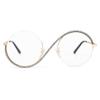 bullabulling Fashion Half round Reading Glass For Women Half-Rim Eyeglass Frame Large lens (white diamond, 2.50, x) view 2