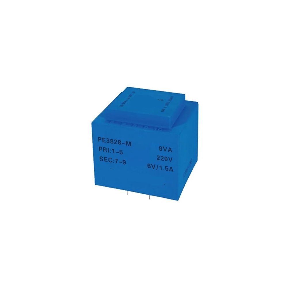 PE3828-M Power 9VA 380V / 6V/7.5V/9V/12V/15V/18V/24V Isolating Transformer PCB Welding 1Pcs(9VA 380V 7.5V)