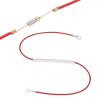 MECCANIXITY Universal Rice Cooker Temperature Fuse, 152C 10A 250V Metal Thermal Fuse with Both End Ring Terminal Fiberglass Sleeving for Electric Pressure Cooker Repair Part view 1