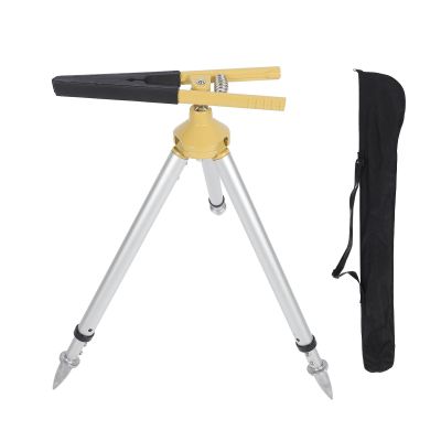 Aluminum Tripod 5/8 BT Clamps Legs Adjustable 46-60cm - Lightweight Durable Survey Stand for Transit Surveyor, Construction Grade Pole Support
