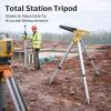 Aluminum Tripod 5/8 BT Clamps Legs Adjustable 46-60cm - Lightweight Durable Survey Stand for Transit Surveyor, Construction Grade Pole Support view 4