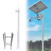 2 4 5 6 M Tall Security Camera Pole Outdoor, Universal Surveillance Camera Post Stand with Ground Cage, Backyard Walkway Intersections Commercial Home Use(3 Sections 14.8ft/4.5m) view 1