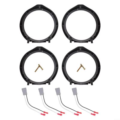 6.5 Inch Car Speaker Adapter Board with Wiring Harness, ABS Plastic Mounting Brackets for Honda for Accord 2008-2012, for Civic 2006-2017, for CR-V, CR-Z, for Insight, for Odyssey