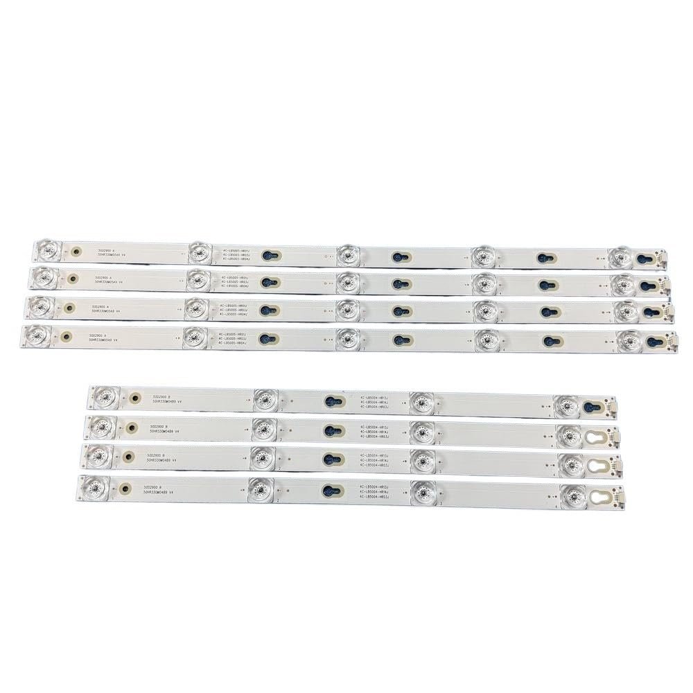 8pcs/Set LED Strip for TCL 50P62US 50E17US 50P20US 50D2900 A B 50HR330M05A9 50HR330M04B9 V4 4C-LB5005 LB5004-HR13J HR03J(2 Set for 2 TV)