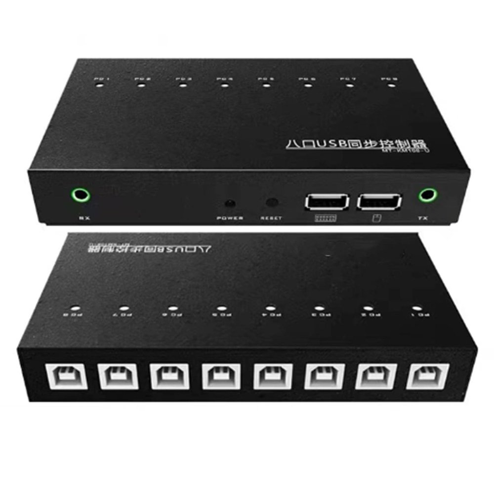 8/16 Ports KVM Switch/Distributor - USB Keyboard Mouse Sync Controller, DNF Game Control Synchronizer, for Game Tudios, Security/Stock Market Surveillance, Offices(8 Port)