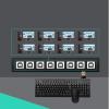 8/16 Ports KVM Switch/Distributor - USB Keyboard Mouse Sync Controller, DNF Game Control Synchronizer, for Game Tudios, Security/Stock Market Surveillance, Offices(8 Port) view 2