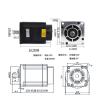 1pcs 3Phase NEMA42 Schritt Motor Drive 110BYG350B 162mm 12N.M Stepper Motor 220V(Motor 3DM2254 12.0N,with Brake) view 3
