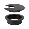 Cable Cord Grommet Black White ABS Grommets Gasket in Desk Table Furniture for Hole Cover Wire Pass Organizer(Black 1.5 Inch) view 4