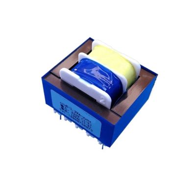 EI28 1.2W .2VA AC 220V to 9V 12V PCB Board 20mm 10mm Pitch 4 Pin Core Single Phase Transformer(2Pieces 12V)