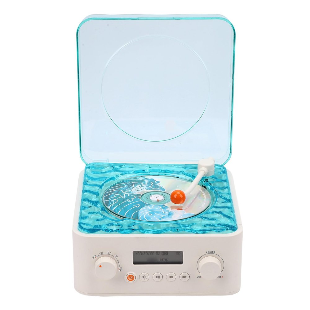 Bewinner CD Player Retro Recording HiFi Channel Diaphragm Diaphragm for Home Room
