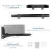 Noomul Steel Universal Soundbar Speaker Dual Adjustable Wall Mount Brackets view 3