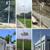 AMUFJJ Thickened Surveillance Camera Pole, Weatherproof Camera Mounting Bracket Poles Column with Lightning Rod for Factory/Construction Site/Farm(B,L 300cm (9.8')) view 2
