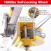 BYFSRUS Emergency Rescue Tripod with 1800LBS Winch & Fall Protection  Durable Aluminum Lifesaving Access Kit for Confined Spaces, Deep Wells, Sewers & Manholes view 2