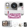 Instant Print Camera for Kids,Instant Digital Camera,Christmas Birthday Gifts for 3-16 Year Old Girls Boys,Portable Toddlers Camera Toy Printer with 32G Card & 3 Rolls Printing Paper view 1
