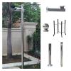 Stainless Steel Pole for Security Camera Detachable, Universal Surveillance Camera Pole Easy Install, 6-20ft Floor Standing Surveillance Camera Post(B,H-2 1/2 m (98 2/5 in)) view 1