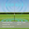 JPC-350 100W HF Vertical Antenna for Ham Radio,80-6 Meters 8 Bands with Slide Regulator, Portable 18.4ft (5.6m) for Field Emergency Outdoor Use view 3