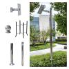 6.6-19.7ft Security Camera Pole Outdoor, Universal Surveillance Camera Post Stand with 1 Brackets, Backyard Walkway Industrial Commercial Home Use(ligjt grey,236.2in(6 m)) view 1