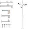 5 8 10 12 ft Tall Surveillance Poles with 5 Mounting Arms, Heavy Duty Camera Pole for Roof Inspection/Outdoor, Security Surveillance Pole(4.0 m (13.1 ft)) view 1