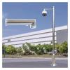 2-3 Sections Assembled Surveillance Camera Stand, Residential & Commercial CCTV Camera Pole Mount Bracket, Surveillance Poles for Villages/Estate(Light Coffee,78.7in/200cm) view 1