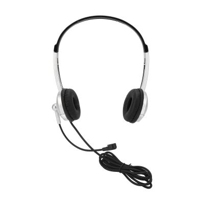 Enlybee Wired Headset with Noise Cancelling, Business Headphone with Single Directional Microphone, 35mm. Wired Headset for Customer Service, Comfortable Ear Cushions and