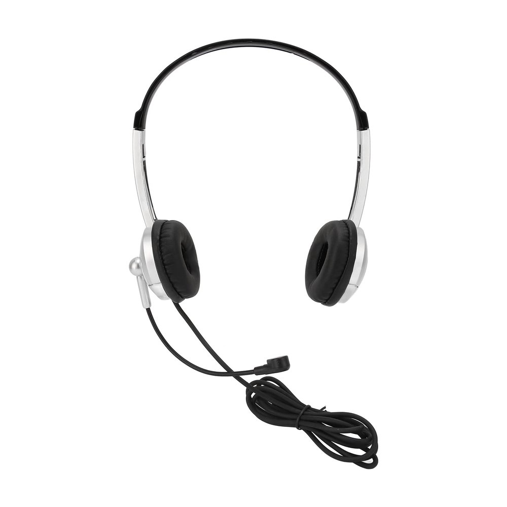 Enlybee Wired Headset with Noise Cancelling, Business Headphone with Single Directional Microphone, 35mm. Wired Headset for Customer Service, Comfortable Ear Cushions and