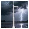 AMUFJJ Thickened Surveillance Camera Pole, Weatherproof Camera Mounting Bracket Poles Column with Lightning Rod for Factory/Construction Site/Farm(Light Coffee,L 250cm (8.2')) view 1