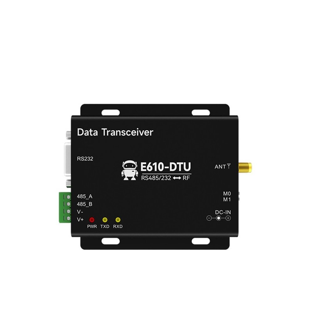 1Pcs RS232/RS485 433MHz Wireless Digital Radio E610-DTU(433C30) 30dbm 10KM Unlimited High-Speed Continuous Transmission