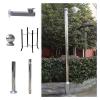 6 8 10 12 13 15 16 20ft Extra-long Security Camera Pole Mount Outdoor, Splicing Surveillance Cameras Holder Column, Detachable Street Lamp Post Stand(B,4 m (13 1/10 ft)) view 1