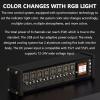 8 Port USB Docking Station, USB Expansion Dock, with 1.54-inch IPS Color Screen, 8 RGB Indicators, 10 Levels Brightness Adjustment, Switch + Button + Voice Control, for Gadgets view 2